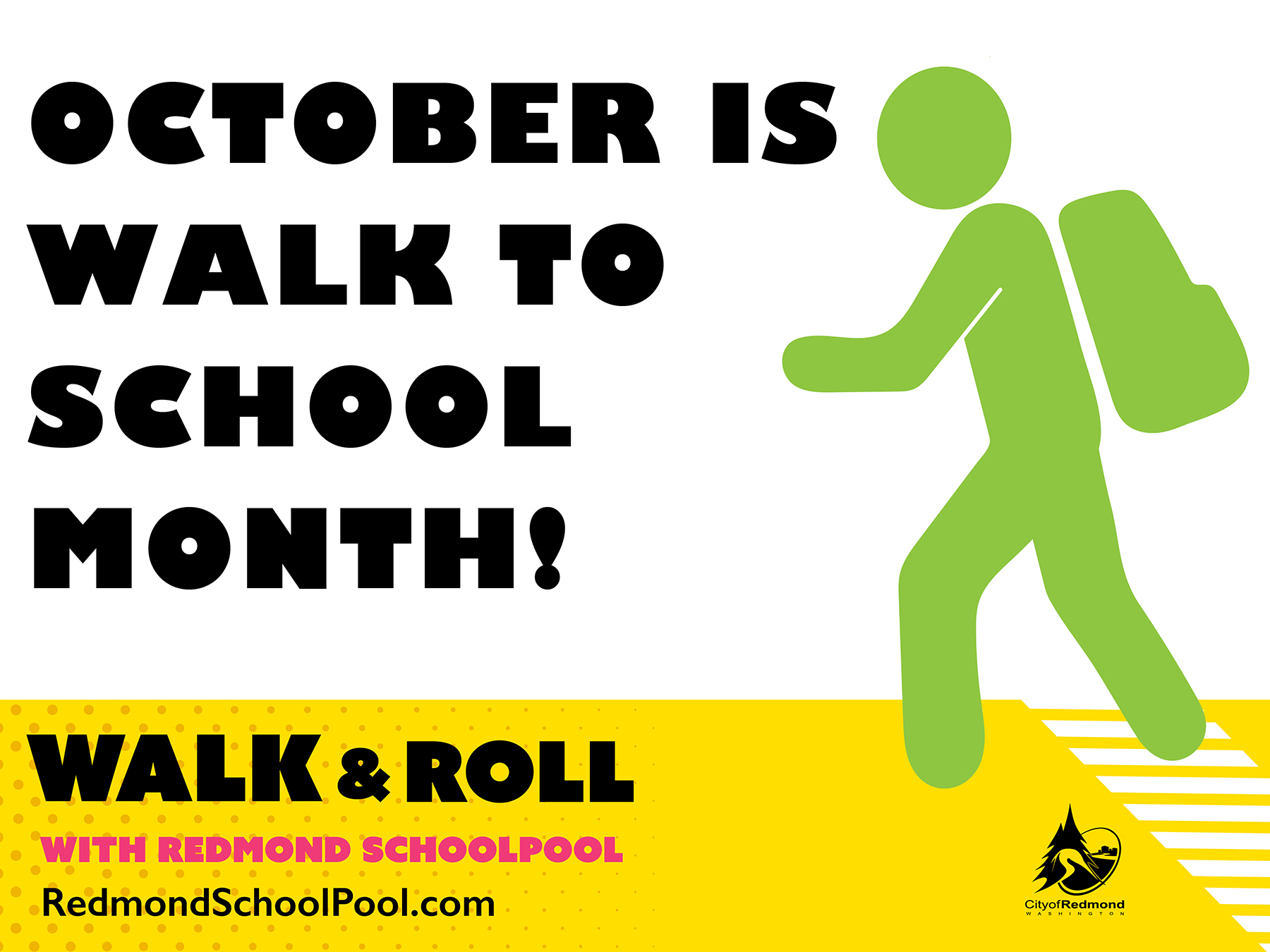 October is Walk to School Month